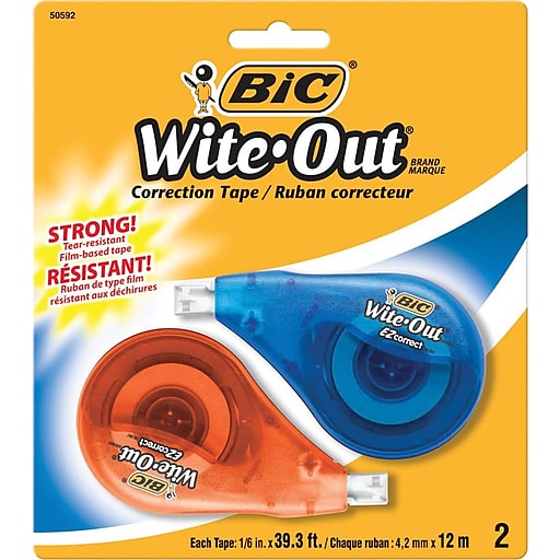 BIC® Wite-Out® Brand EZ Correct™ Correction Tape, 2/Pack