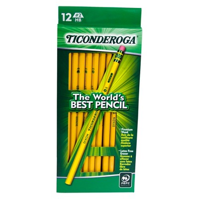 Ticonderoga® #2 Wooden Pencils, 2.2mm, 12ct